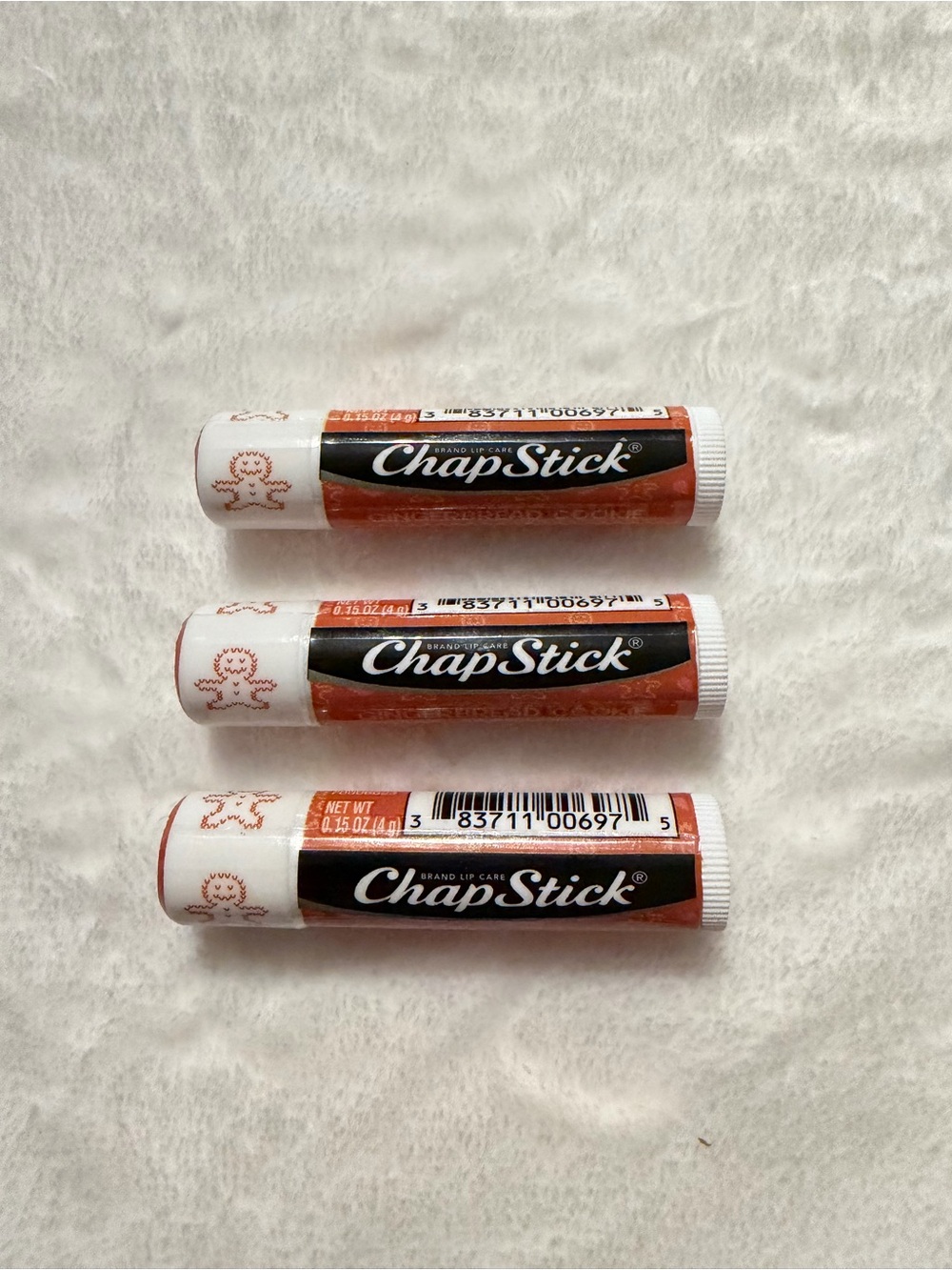 Set of 3 ChapStick Gingerbread Cookie Lip Balm